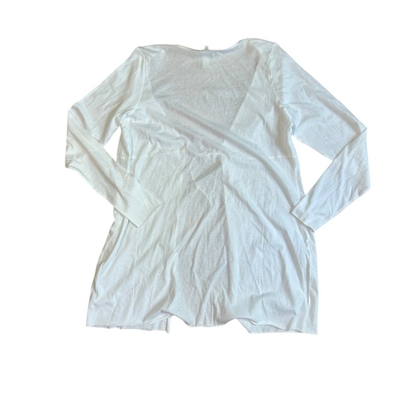 Skims Cotton Cover-Up Tie Front Top White Size XL - Picture 10 of 10